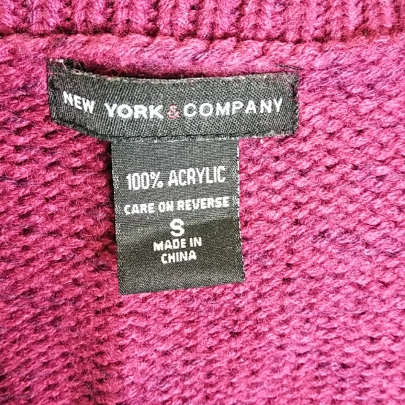 New York & Company Magenta Sweater - Picture 6 of 6